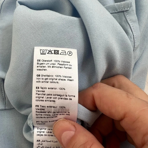 Leni Klum x About You Women's Long Sleeve Button Down Oversize Viscose Shirt M/L - Picture 14 of 14